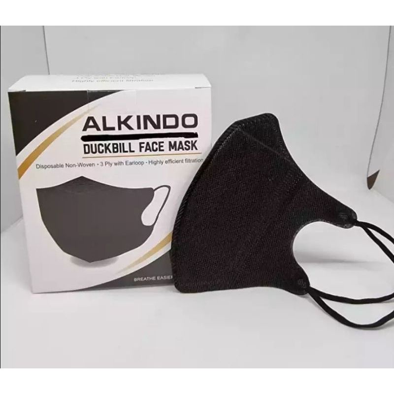 masker duckbill alkindo - hitam
