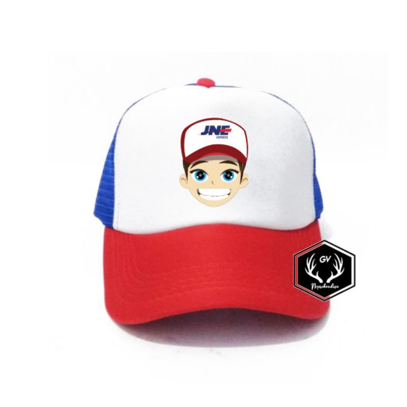 Topi Joni JNE Express - Topi Trucker Sijoni JNE