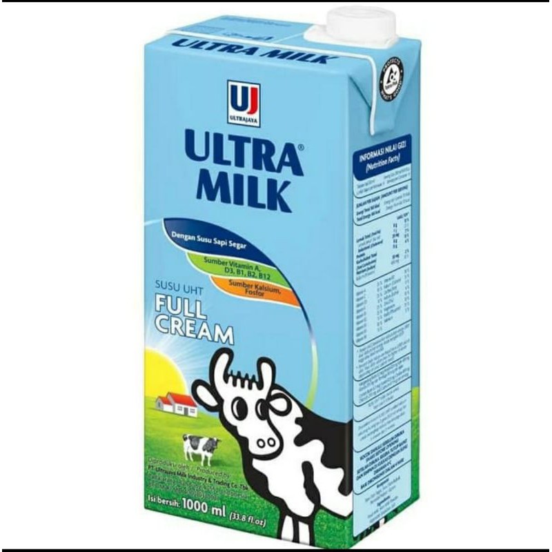 Susu Ultra Milk Full Cream 1L, Susu Ultra Milk Coklat 1L,Susu Ultra Milk Low Fat 1L