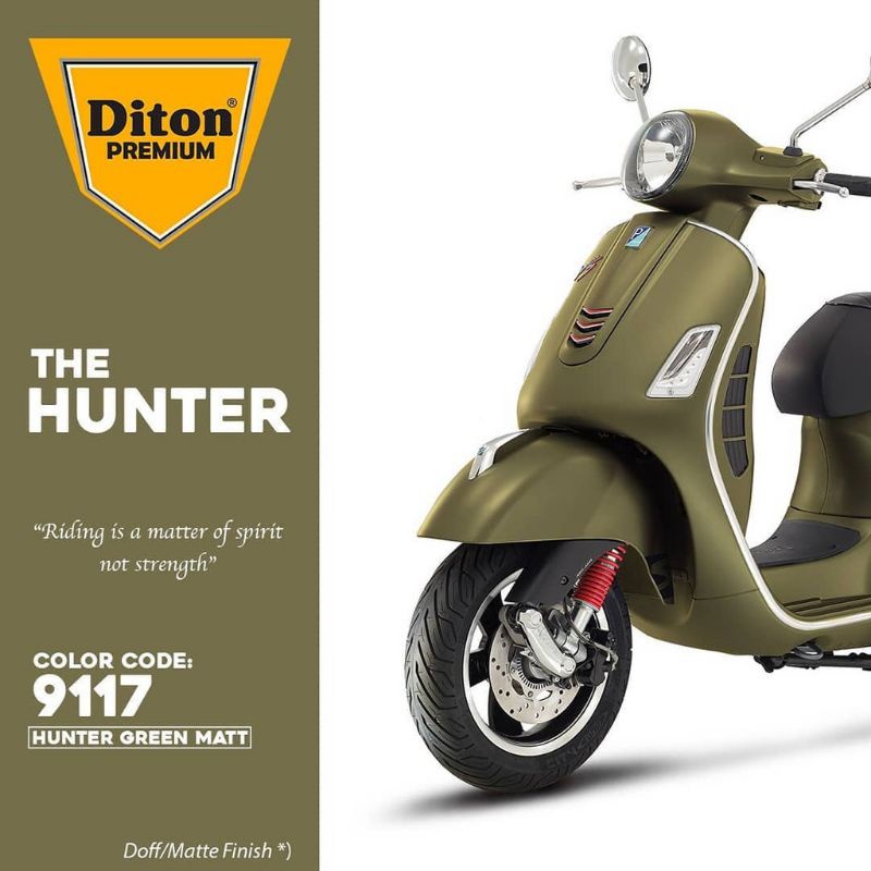 DITON PREMIUM Y 9117 HUNTER GREEN MATT Y9117 CAT SEMPROT SPRAY PAINT WARNA HIJAU DOFF YAMAHA tahan b