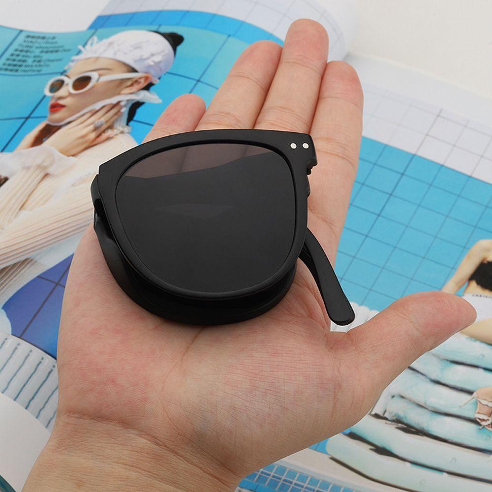 [Elegan] Kacamata Hitam Lipat Portable Korean Vision Care Travel UV400 Wanita Folding Eyewear