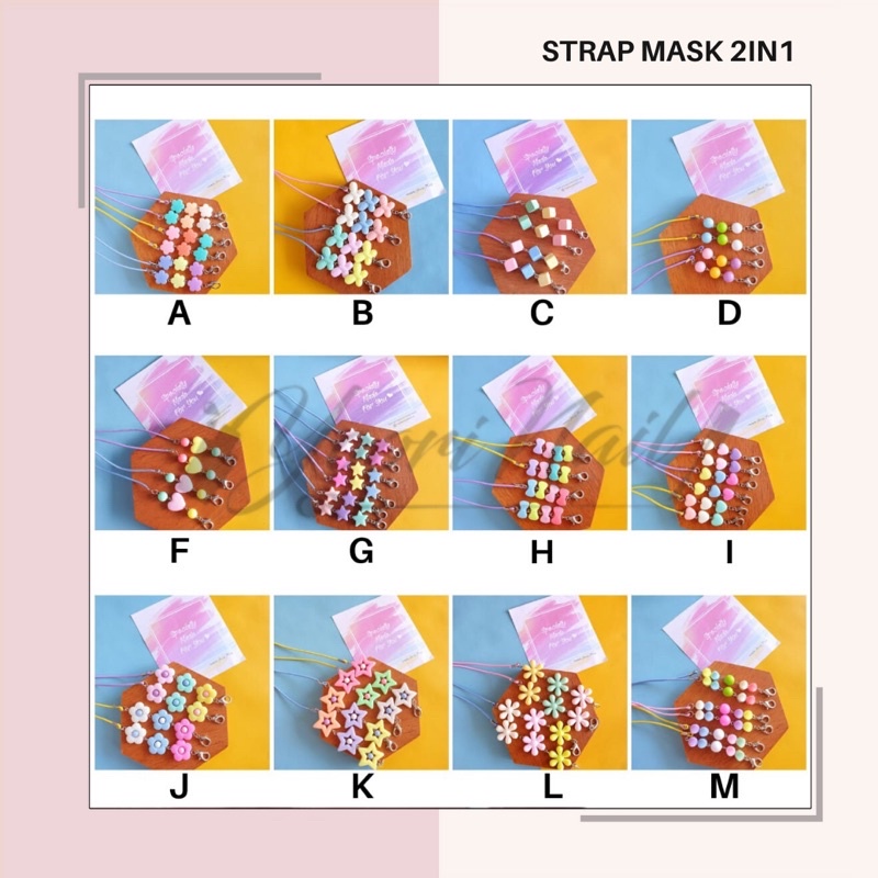 Strap mask 2in1 strap masker 2 in 1 konektor masker connector mask hijab tali masker 2 fungsi