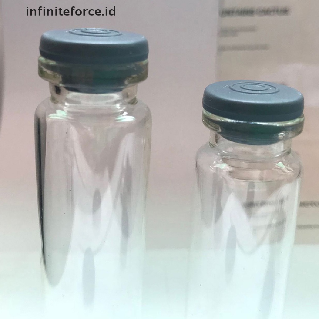 10pcs Botol Injeksi Obat Bahan Kaca