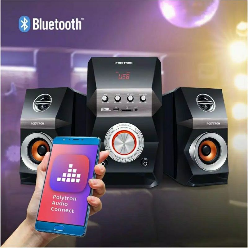 POLYTRON PMA-9502 Multimedia Active Speaker WITH BLUETOOTH