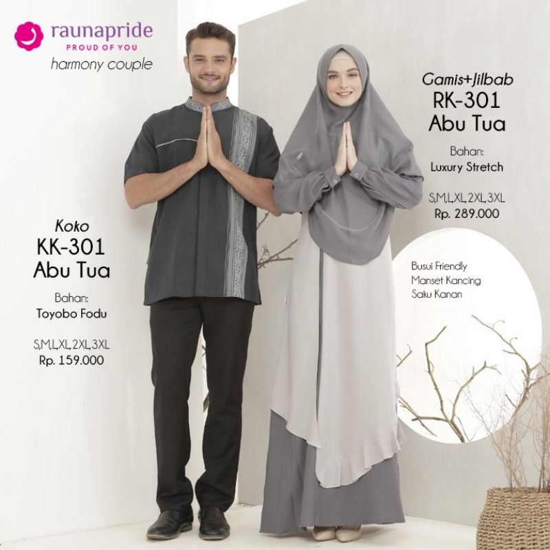 gamis + jilbab muslimah raunapride RK 301