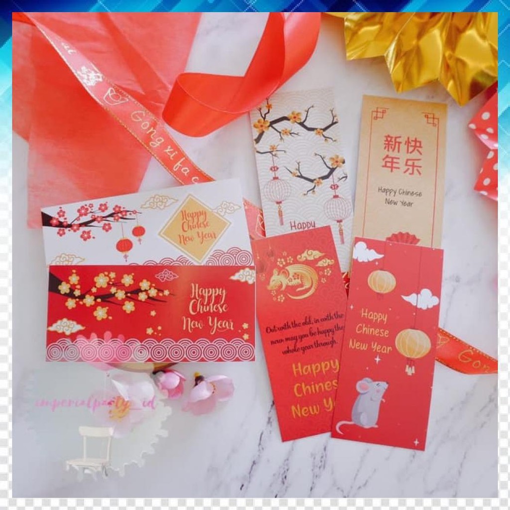 

Kartu Ucapan Greetings Card Imlek Sincia Gong Xi Fa Cai Isi 6