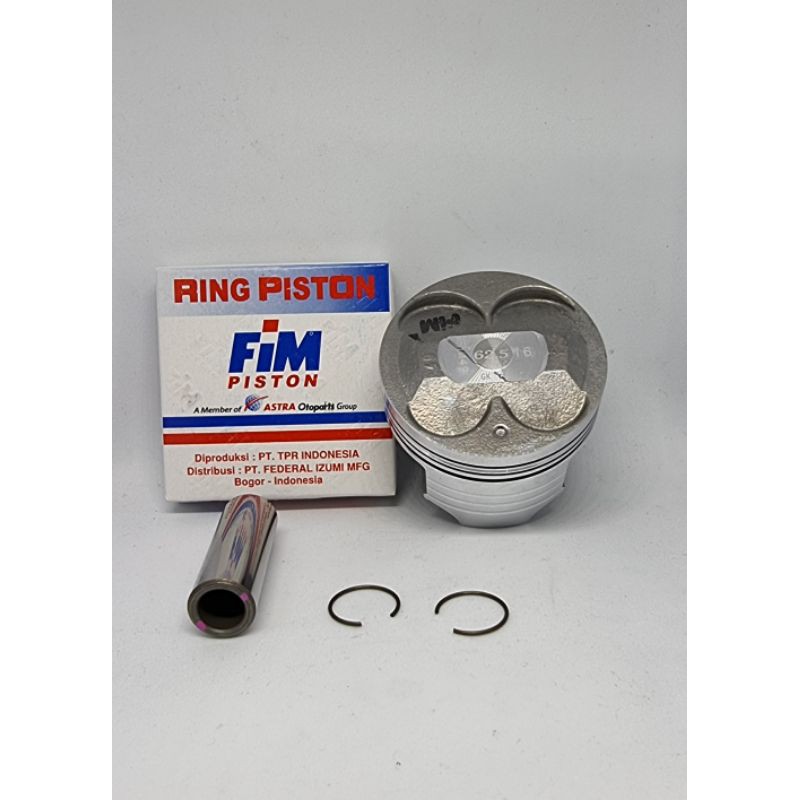 fim49 piston kit set satria fu 150 semi dome 62mm - 64mm pin 16