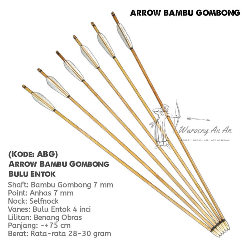 ABG - ARROW BAMBU GOMBONG BULU ENTOK