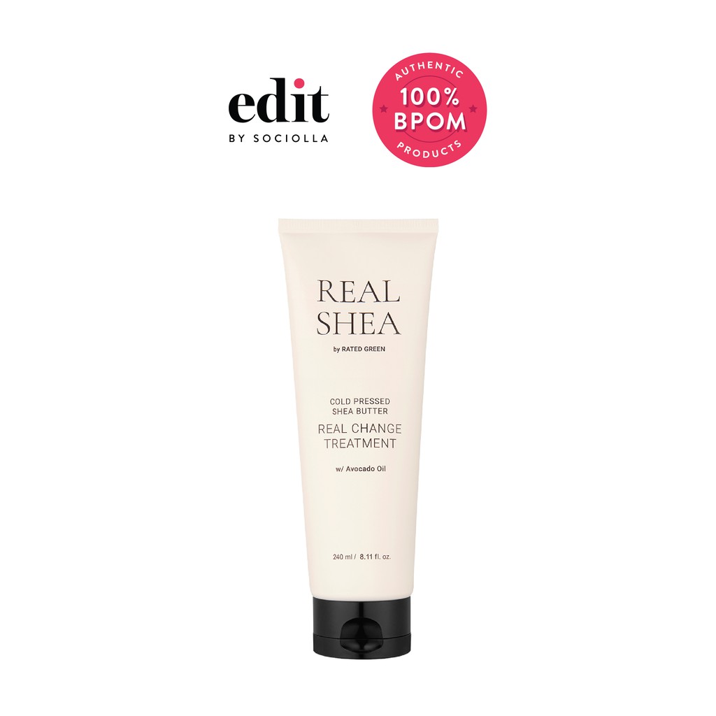

Rated Green Real Shea Real Change Treatment - size: 240 ml - Edit by Sociolla