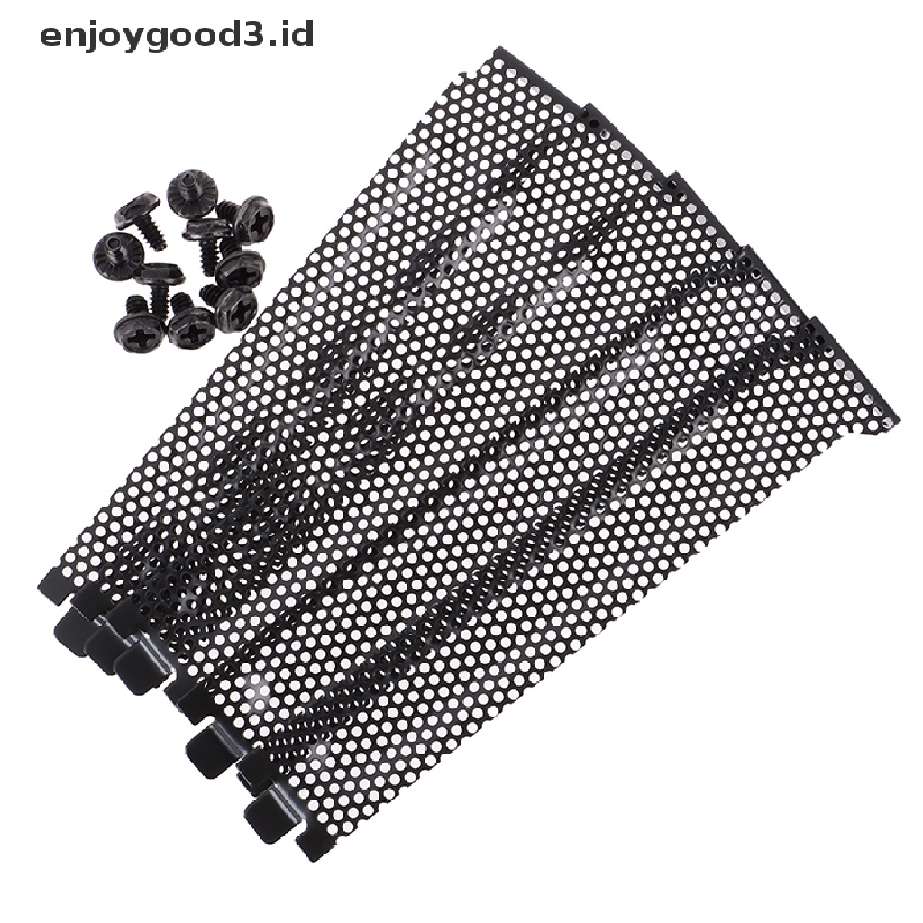 10pcs / Set Sekrup Braket Chassis Cover Lubang Mesh Warna Hitam