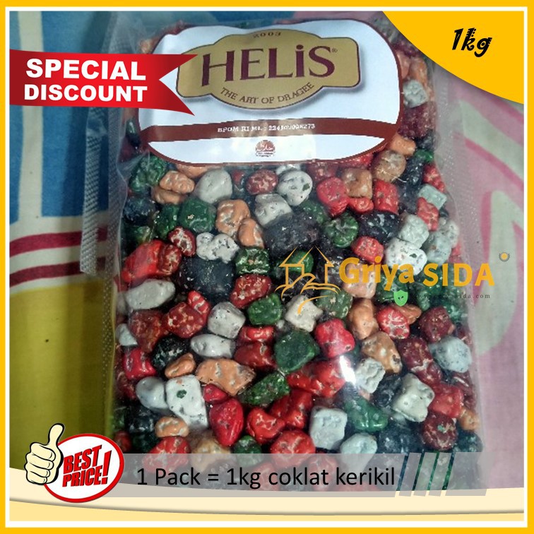 Coklat kerikil 1kg coklat batu khas arab turki helis nikmat hemat