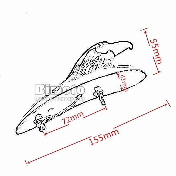 Emblem elang eagle bonnet motor