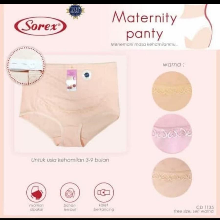 Celana Dalam Wanita Cd Ibu Hamil Maternity Pants Sorex Katun 1130 1135 1143