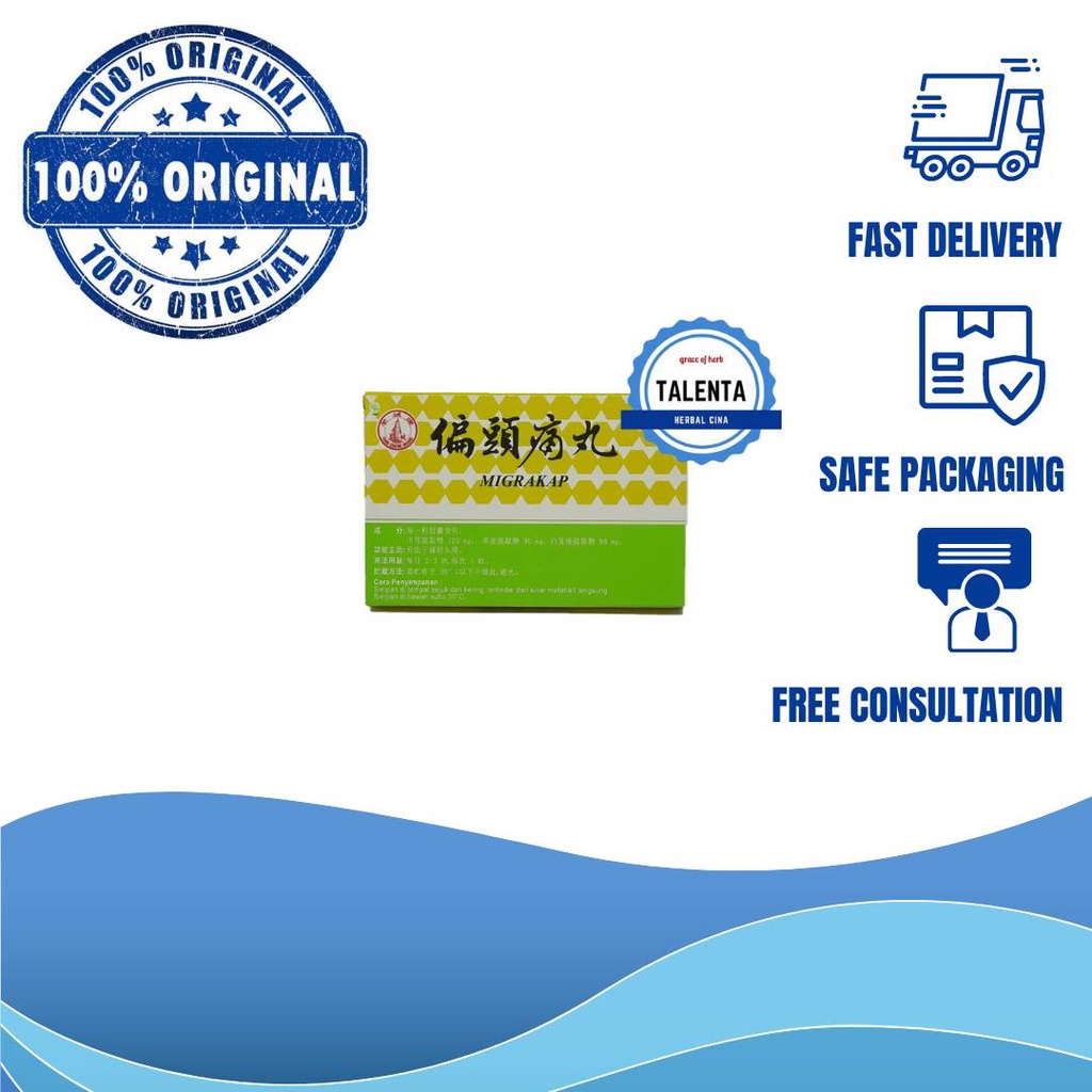 MIGRAKAP PIAN TOU TONG WAN – OBAT SAKIT KEPALA
