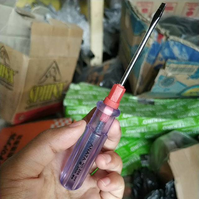 Obeng Bulak Balik / Obeng Min Plus / Obeng Mini / Obeng Kecil Ukuran 3mm