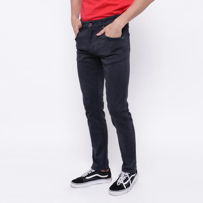 New Product Edwin Celana Jeans 506-37-D.Grey Slim Fit Pria Panjang Abu-Abu Tua - Abu -Abu Tua, 28