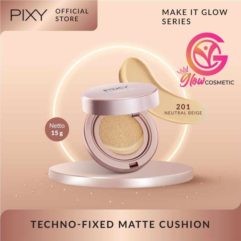 (REFILL) PIXY MAKE IT GLOW TECHNO-FIXED MATTE CUSHION X FINE TECHNOLOGY SPF50+ &amp; PA+++ 15g