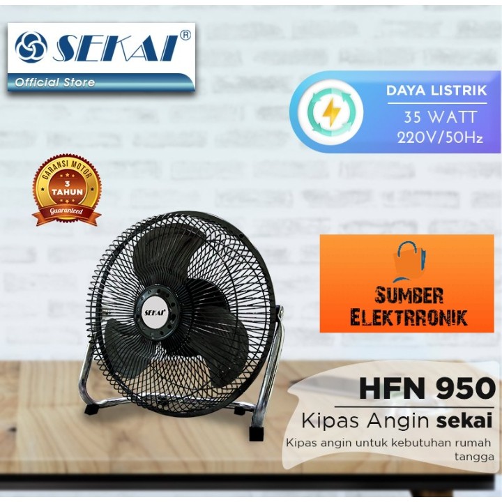 Sekai HFN-950 Kipas Angin Meja / Desk Fan [9 Inch]