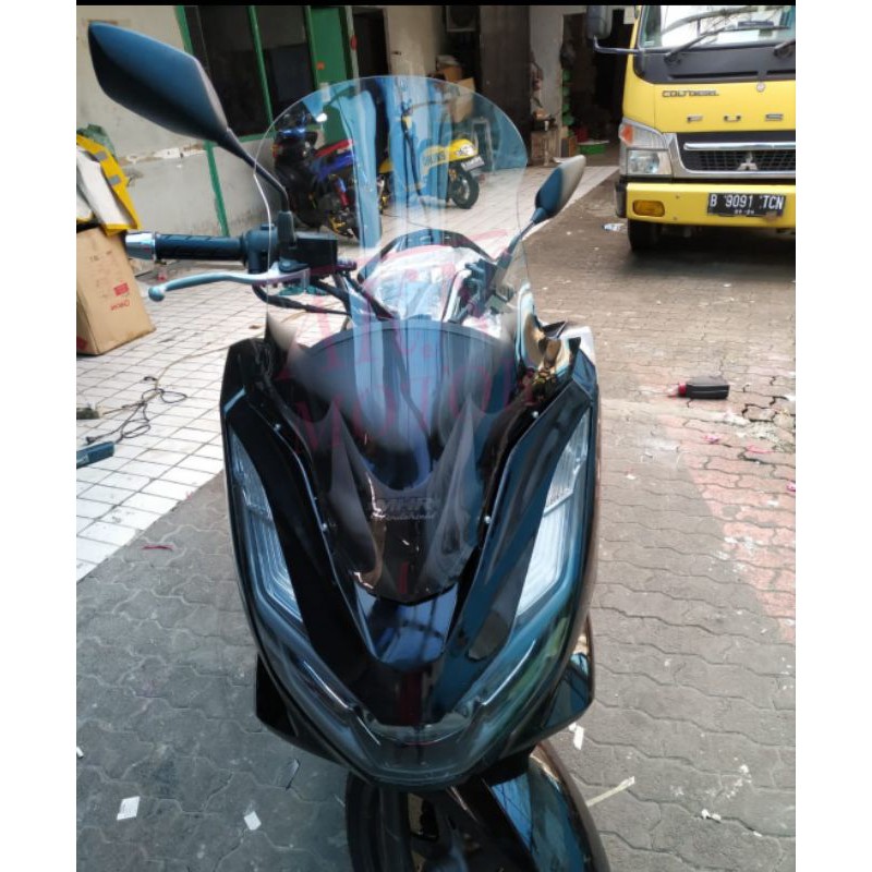 windshield mhr 2 carbone tone panjang PCX 160 new WINSIL PCX 160 new kaca Windshield PCX new 2021