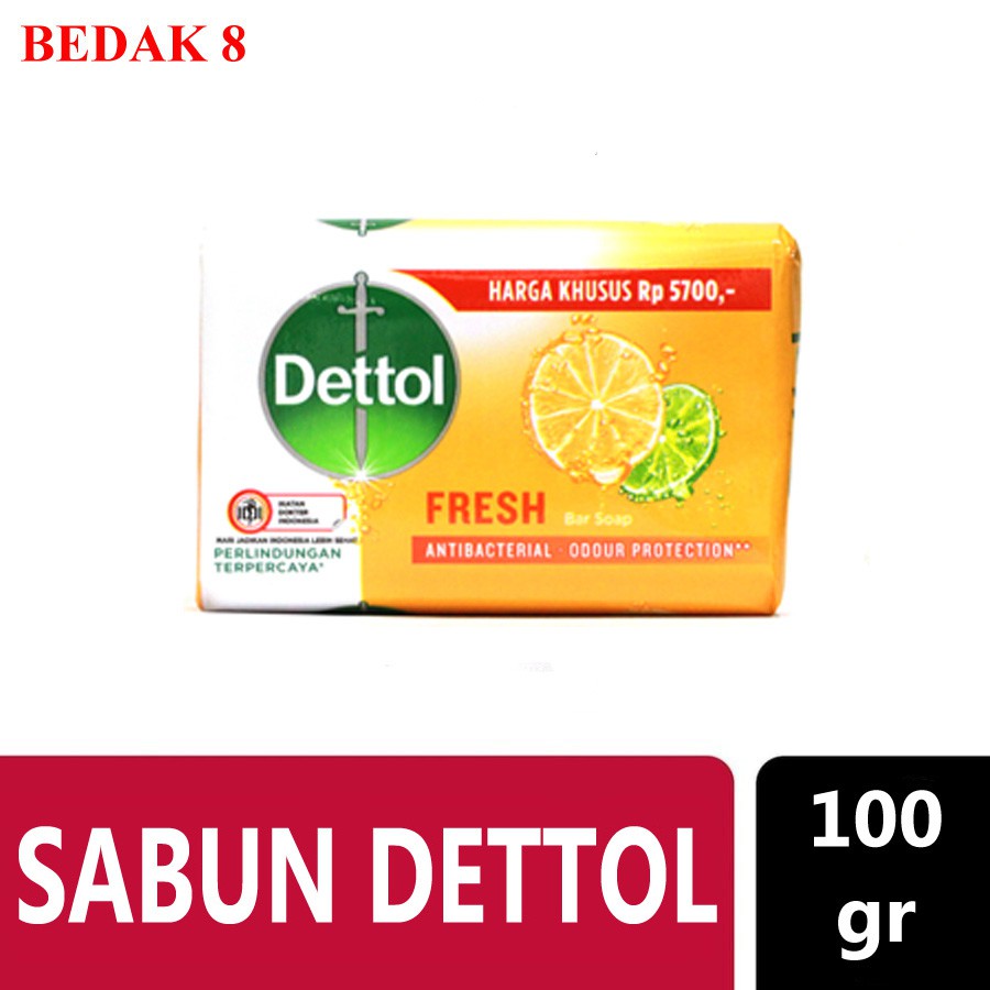 Sabun Mandi Dettol Batangan 100 gr/ Detol Bar Soap