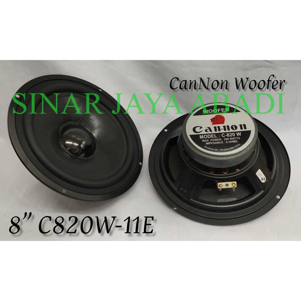 Speaker Woofer 8 Inch Cannon C 820 W 200W