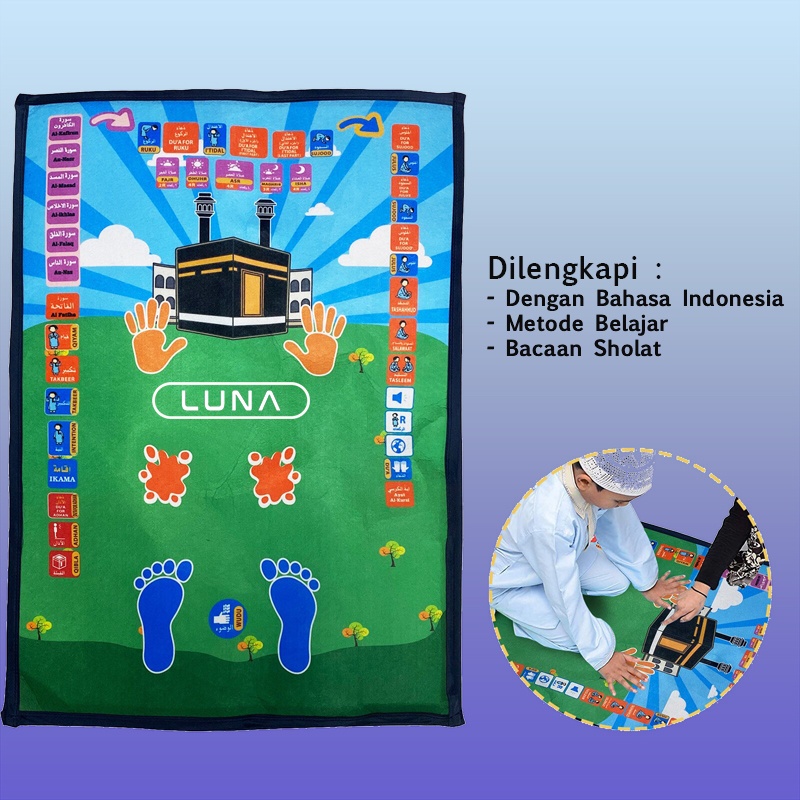 LunaLife E Sajadah / Smart Sajadah Elektronik Untuk Edukasi Belajar Anak Sholat / ESajadah Anak-Anak