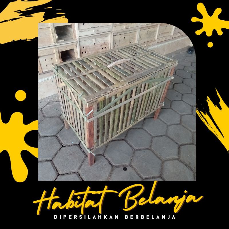 Kandang Rakitan Kandang bambu Anak Ayam anak bebek Merpati Kelinci