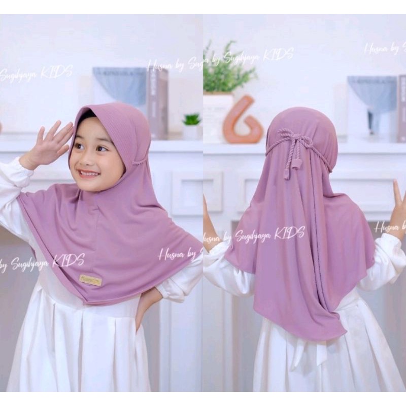 hijab anak / hijab anak ropel Husna kids / hijab anak Husna kids / hijab anak tali tambang / hijab a