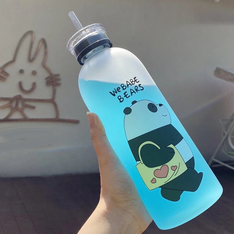 Botol Minum 1 Liter We Bare Bear / Botol Minum 1000ML We Bare Bear