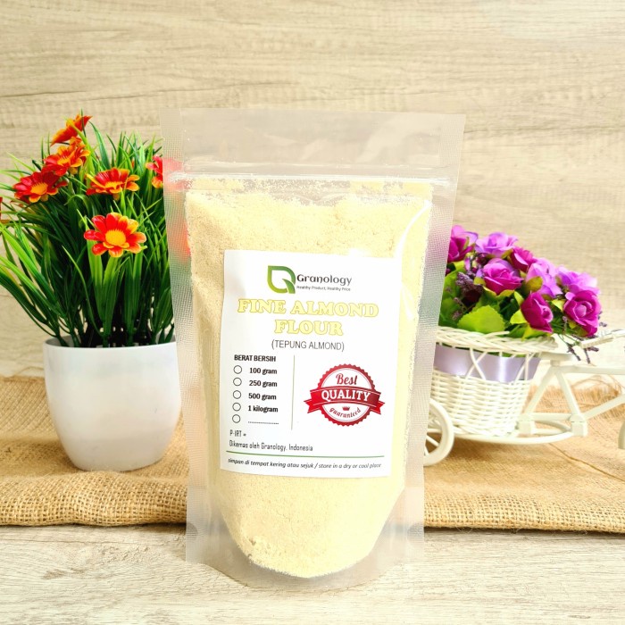 

Ds11D Tepung Almond / Almond Bubuk / Almond Flour (250 Gram) By Granology G6B040B