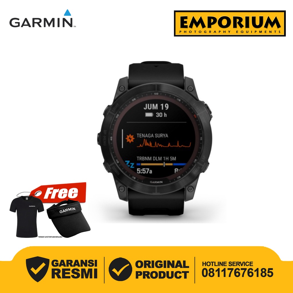 Garmin Fenix 7X Sapphire Solar - Black Titanium