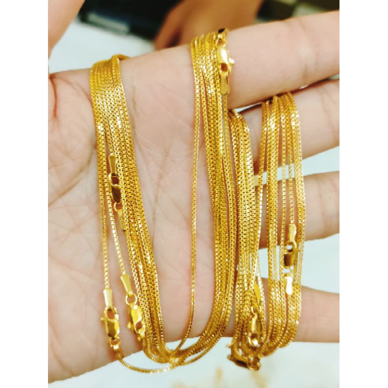 KALUNG DEWASA ITALI MESIN ( PERAK 925 ) LAPIS EMAS 24K