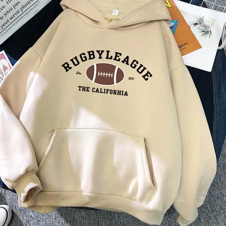 (SALE) SWEATER HOODIE WANITA || RUGBY CALIFORNIA SWEATER HOODIE