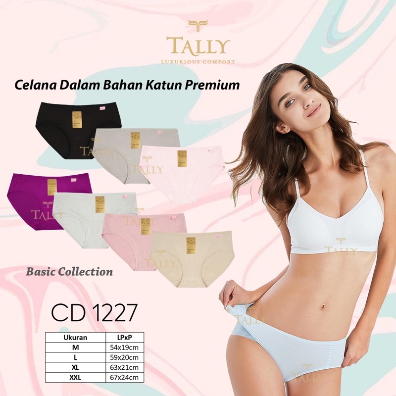 TALLY CD CELANA DALAM 1227 | KATUN BAMBOO | MODEL LOW RISE / MINI | M - XXL