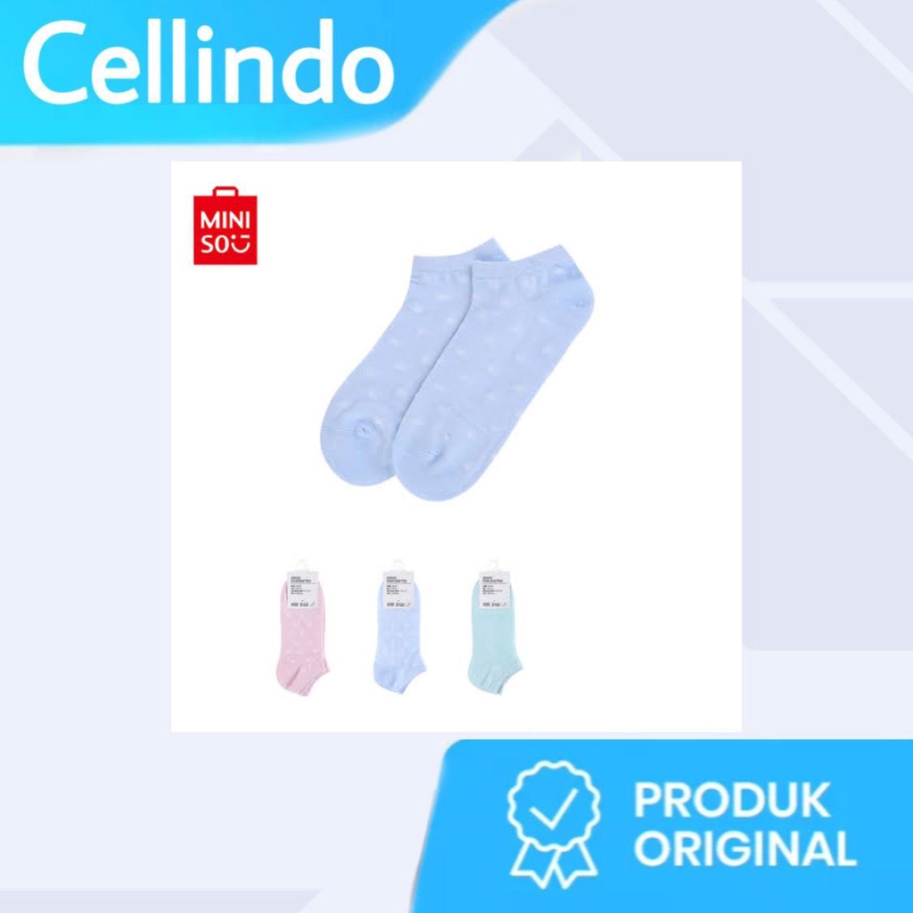 Miniso Refreshing Series Women Low Cut Sock Kaos Kaki Wanita Perempuan