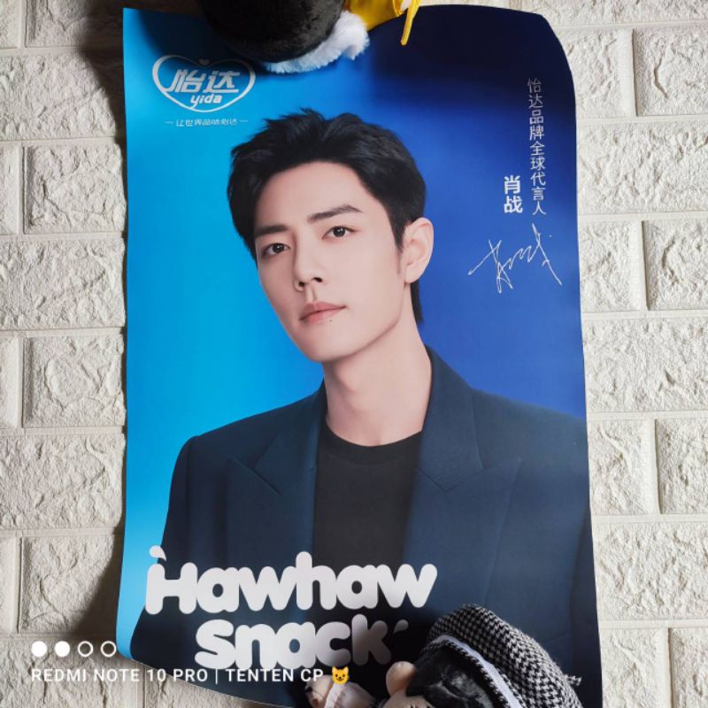 Xiao Zhan x Yida hawhaw snack poster official