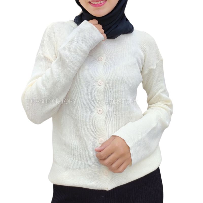 Cardigan Bailey Rajut Crop Angel Button