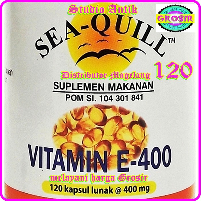 SEA QUILL VITAMIN E 400 isi 120 - 17764 - AGEN SEA QUILL - GROSIR SEA QUILL - STAMINA - DISTRIBUTOR