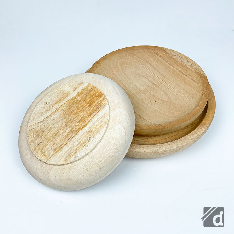 DADALALA Cobek Kayu / Cowet Kayu Mahoni Ukuran 15 Cm, 17 Cm, 20 Cm Untuk Tempat Sambal