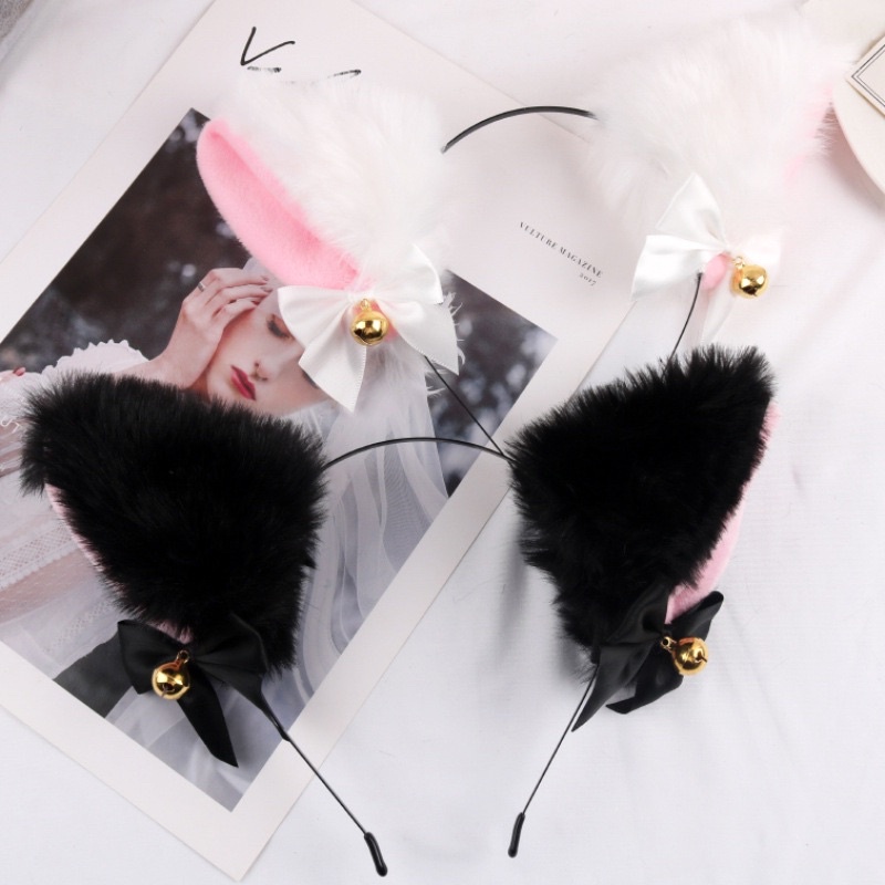 BANDO KUCING LONCENG NEKOMIMI JUMBO / BANDO KUCING COSPLAY TIKTOK / BANDO KUCING LONCENG BULU