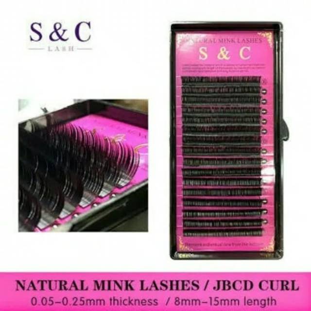 S&amp;C SINGLE SIZE 0.07 DAN 0.10 EYELASH EXTENSION