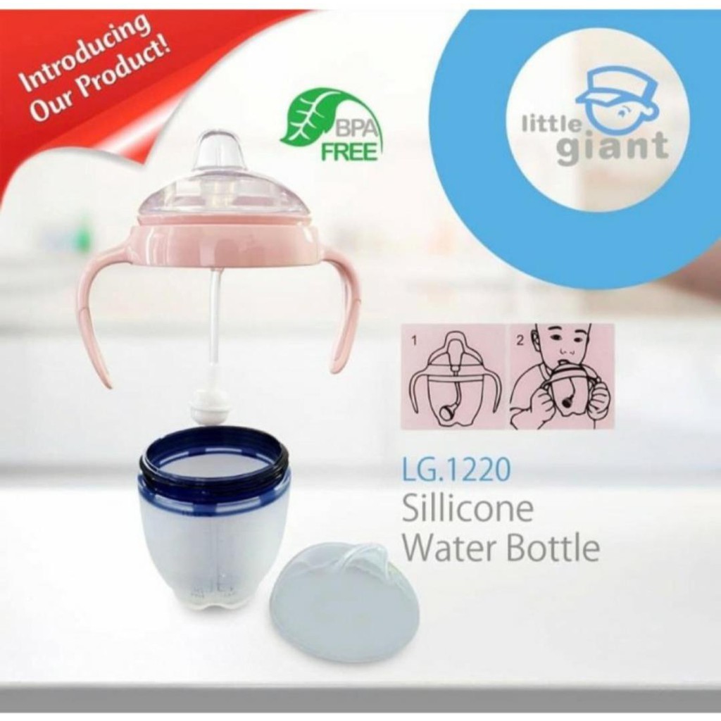 Little Giant LG 1220 Silicone Water Bottle 0m+ 160ml Botol Minum Bayi