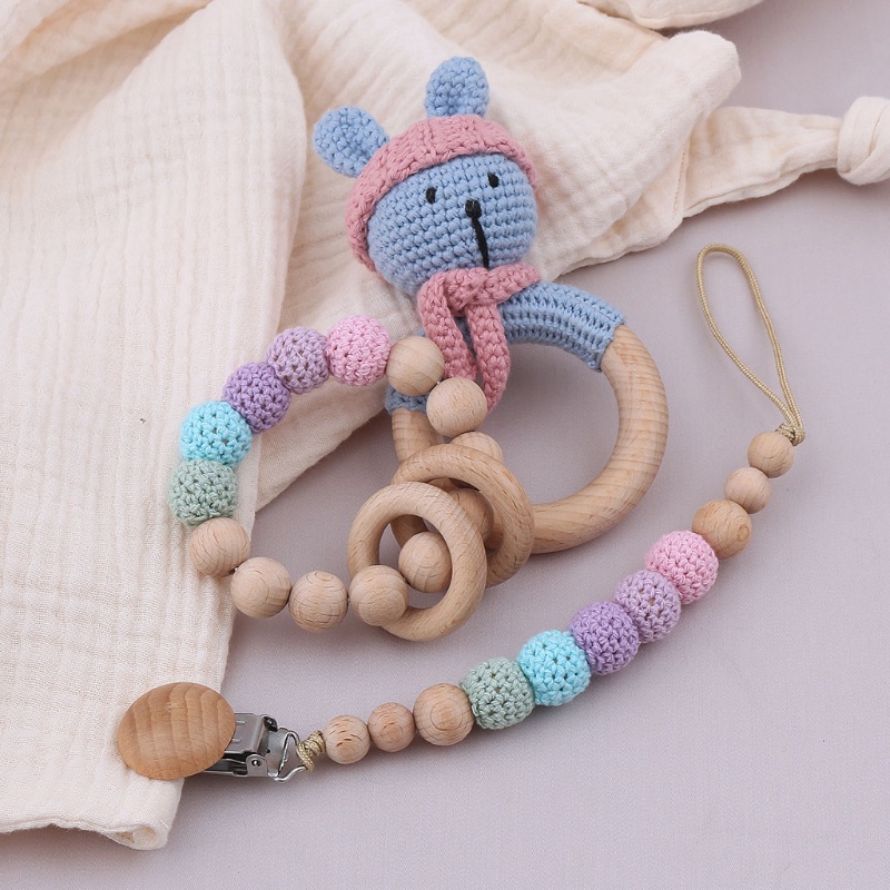 Mary Mainan Gelang Teether Bayi Bahan Kayu