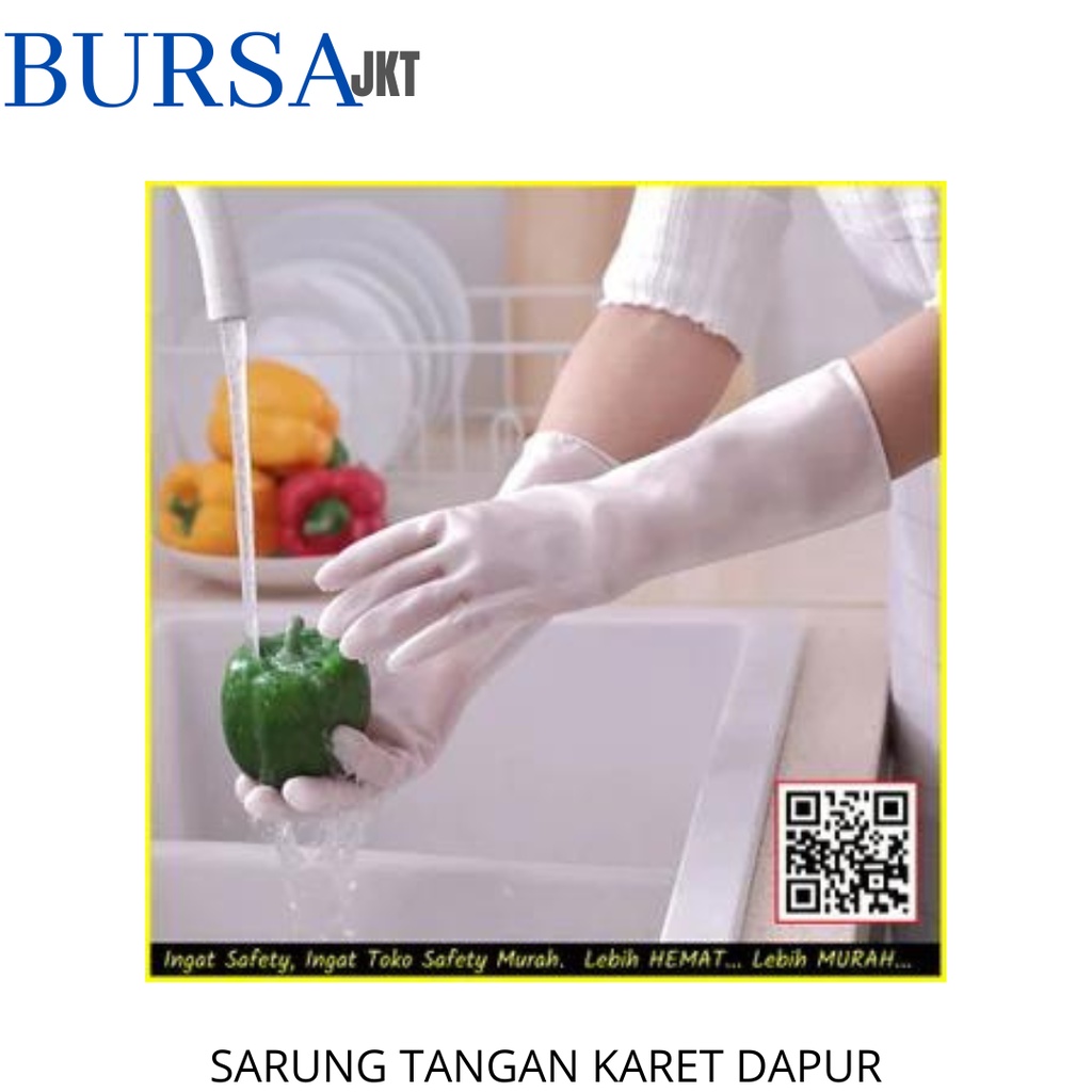 SARUNG TANGAN KARET LATEX DAPUR KOREA CUCI PIRING PERLENGKAPAN DAPUR