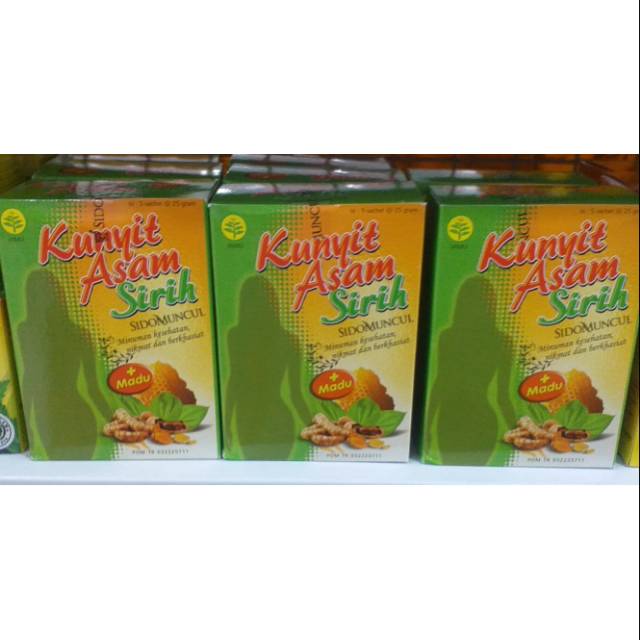 Jamu herbal kunyit asam sirih