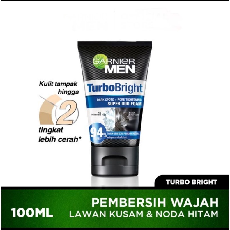 Garnier Men Turbo Bright Super Duo Foam 100ml