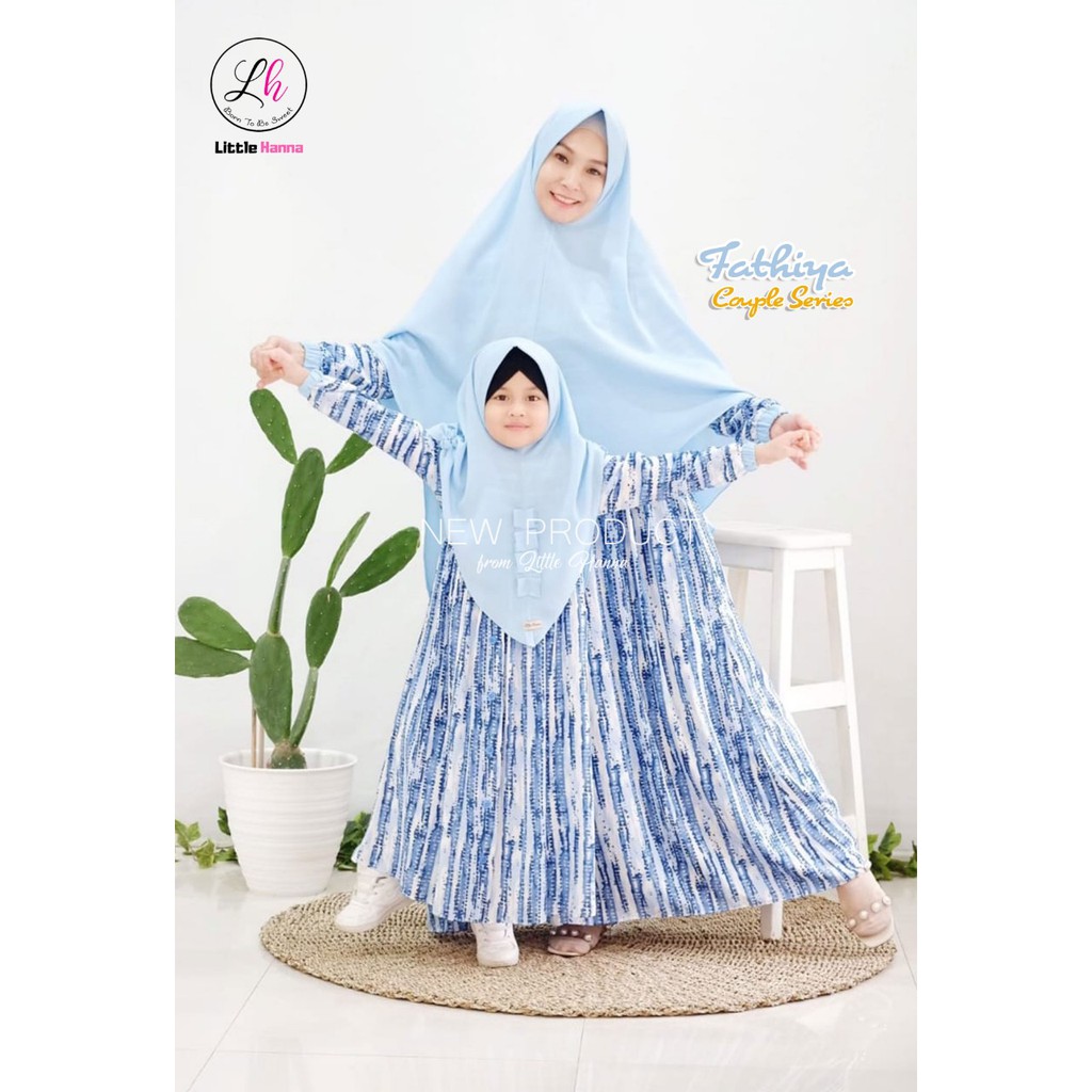 Gamis Fathiya mom Series by Little Hanna Upright