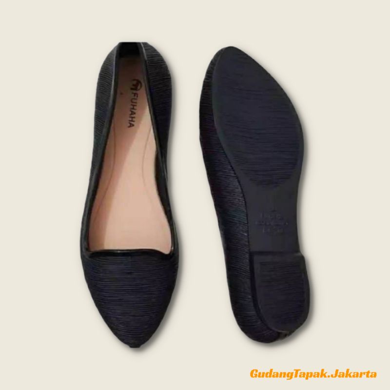 Fuhaha TJ708 - Flat Shoes Wanita Jelly Fuhaha Salur Size 36 - 40