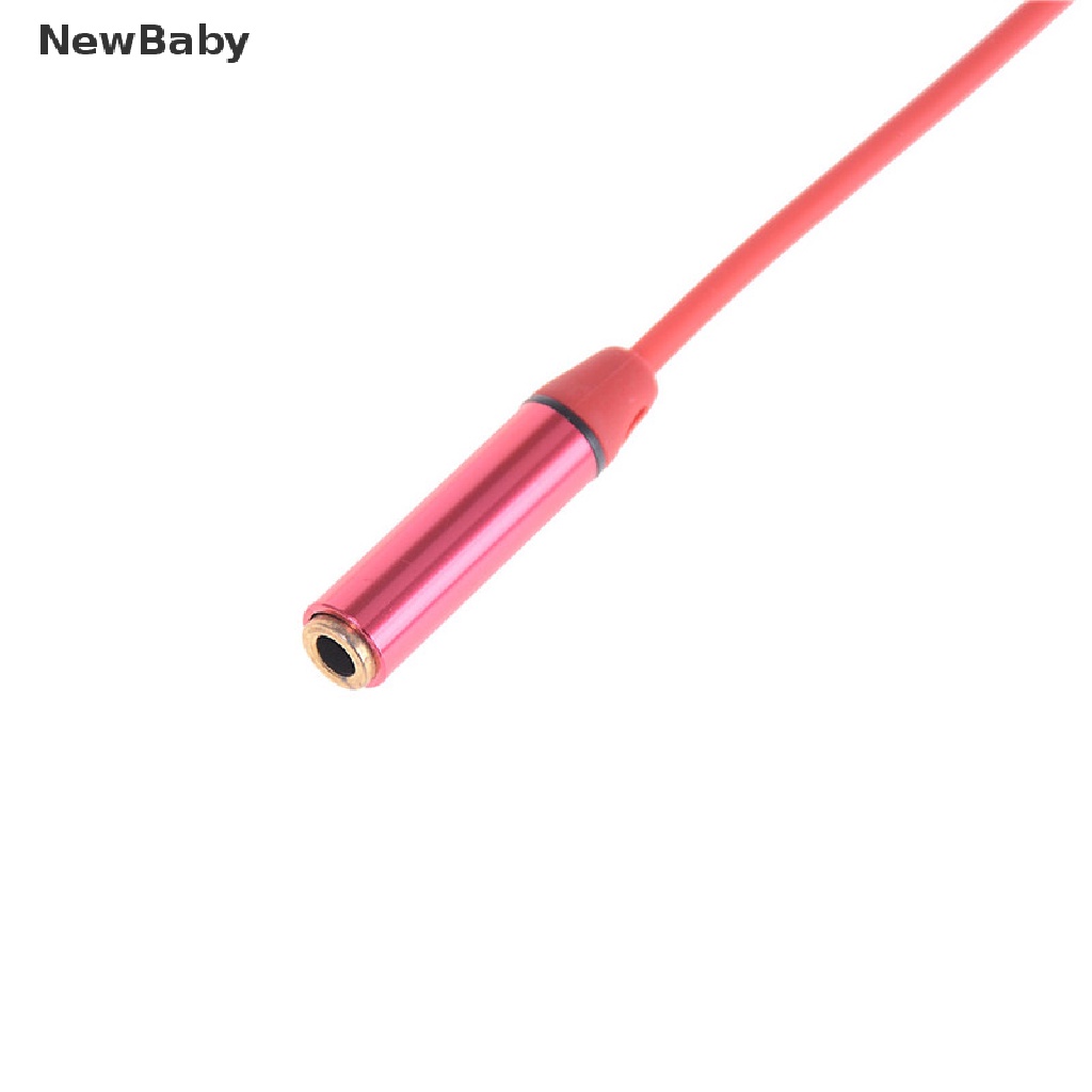 Kabel Adapter Extension Audio 3.5mm 4 Pole Male Female Warna Merah Untuk headphone / earphone