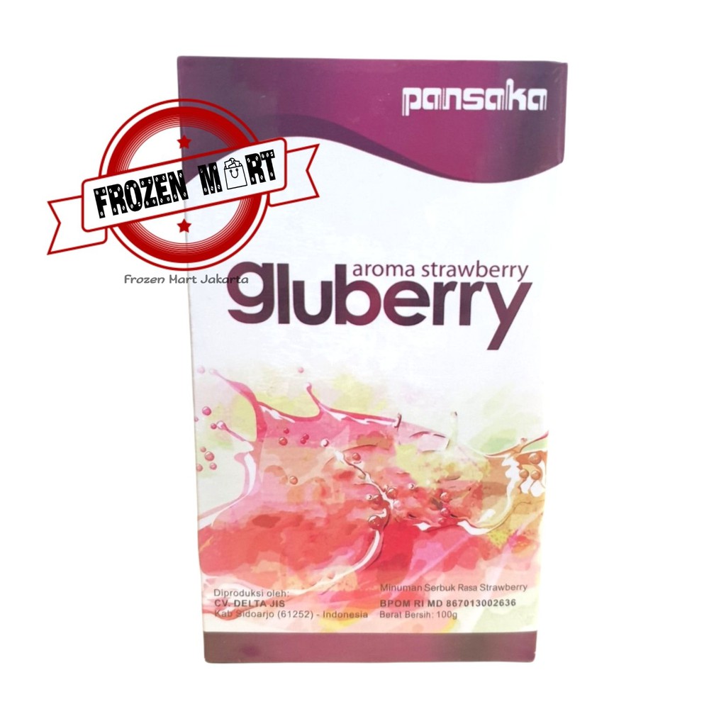 PANSAKA Gluberry Minuman Kolagen Rasa Strawberry 100Gr